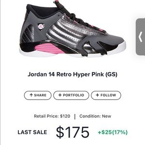 Jordan 14 Retro Hyper Pink